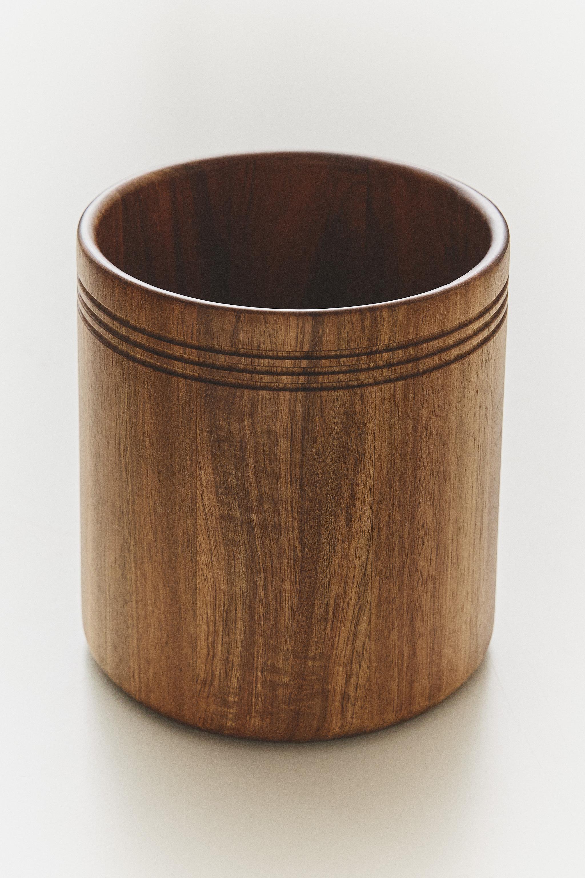 POT À USTENSILES EN BOIS